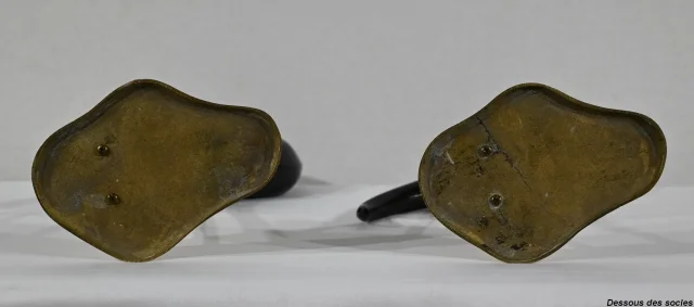 Paire d’Échassiers en Métal – 1940