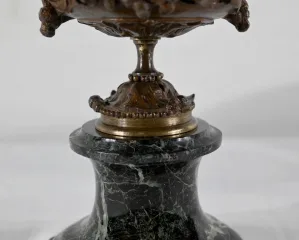 Paire de Coupes en Bronze et Marbre – Fin XIXe