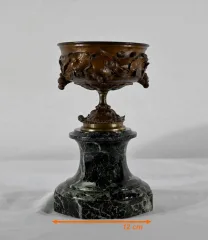 Paire de Coupes en Bronze et Marbre – Fin XIXe