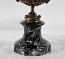 Paire de Coupes en Bronze et Marbre – Fin XIXe