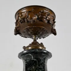 Paire de Coupes en Bronze et Marbre – Fin XIXe
