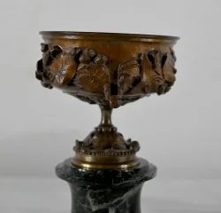 Paire de Coupes en Bronze et Marbre – Fin XIXe