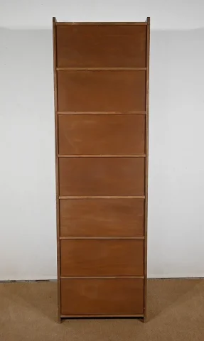 Bibliothèque vitrée, en Acajou, par D. Rozaffy - 1960