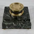 Encrier à la Vierge en Bronze et Marbre – Fin XIXe