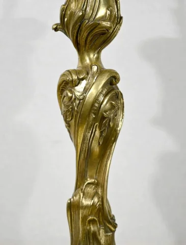 Lampe en Bronze Doré, Art Nouveau – Fin XIXe
