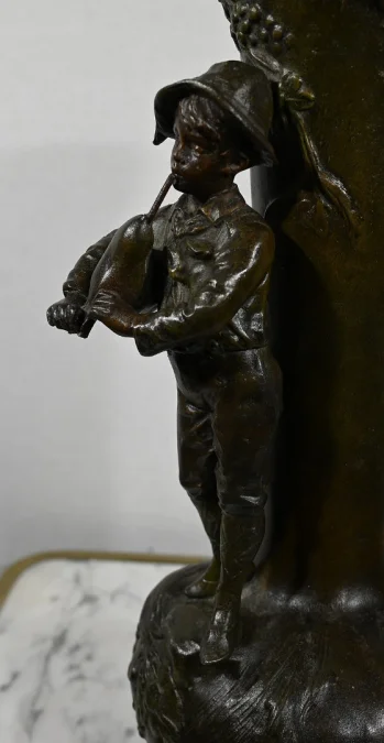 PAAR SPELTER-VASEN