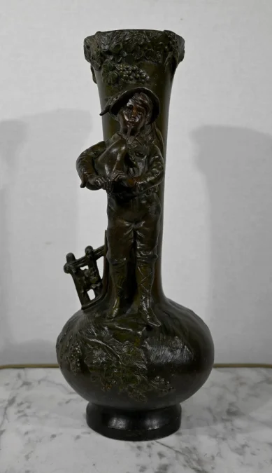PAAR SPELTER-VASEN
