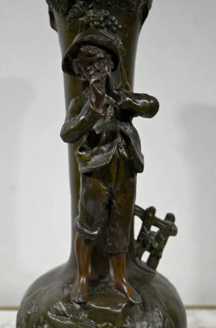 PAAR SPELTER-VASEN