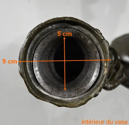 Paire de Vases en Régule « Enfants musiciens », d’après A. Moreau – Fin XIXe