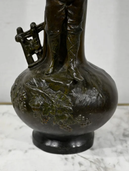 PAAR SPELTER-VASEN