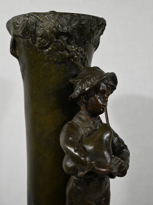 PAAR SPELTER-VASEN