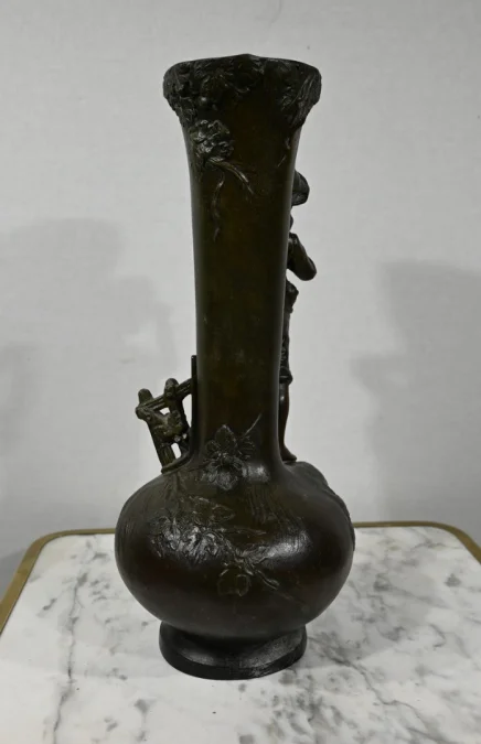 PAAR SPELTER-VASEN