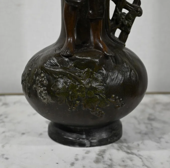 PAAR SPELTER-VASEN