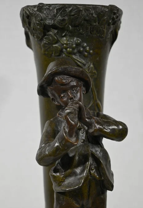 PAAR SPELTER-VASEN