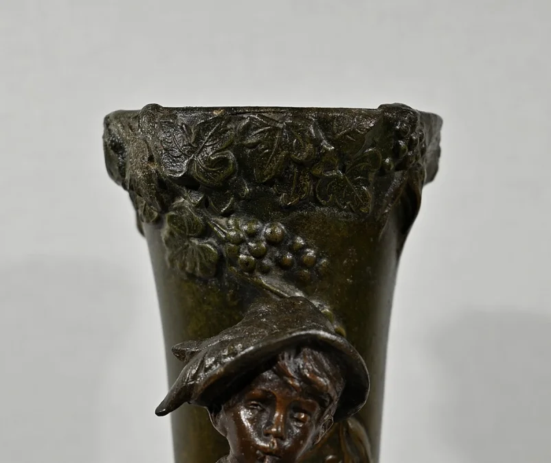 PAAR SPELTER-VASEN