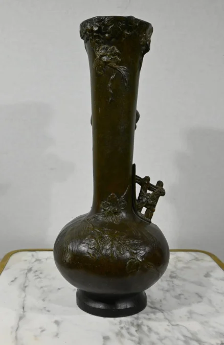 PAAR SPELTER-VASEN