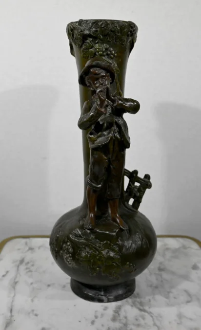 PAAR SPELTER-VASEN