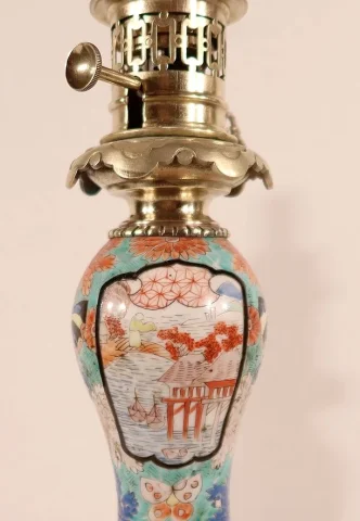 Paire de Lampes à Pétrole, époque Napoléon III – Milieu XIXe