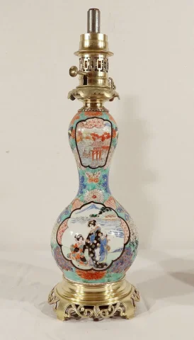 Paire de Lampes à Pétrole, époque Napoléon III – Milieu XIXe