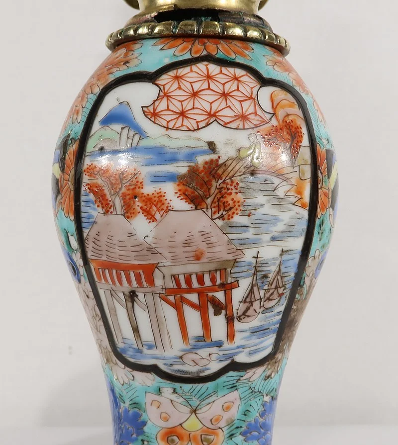 PAIR OF NAPOLEON III PERIOD PETROL LAMPS
