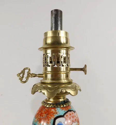 Paire de Lampes à Pétrole, époque Napoléon III – Milieu XIXe