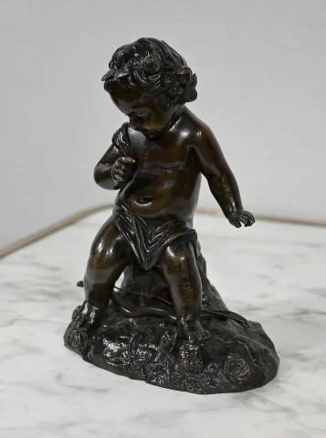 Bronze « Putto à l’Arc » - XIXe