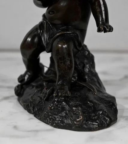 Bronze « Putto à l’Arc » - XIXe