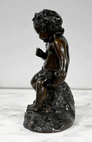 Bronze « Putto à l’Arc » - XIXe
