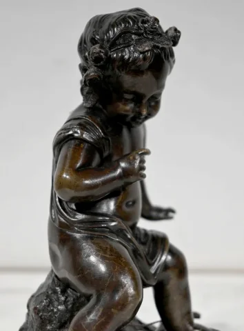 Bronze « Putto à l’Arc » - XIXe