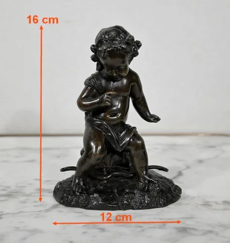 Bronze « Putto à l’Arc » - XIXe