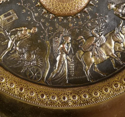 BRONZE TAZZA signiert F. LEVILLAIN