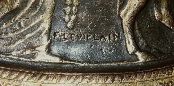 BRONZE TAZZA signiert F. LEVILLAIN