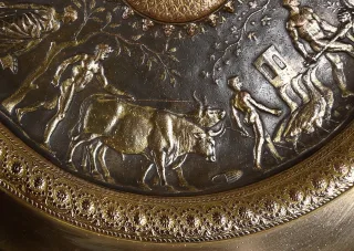 Coupe Tazza en Bronze Doré, signé F. Levillain, F. Barbedienne – XIXe
