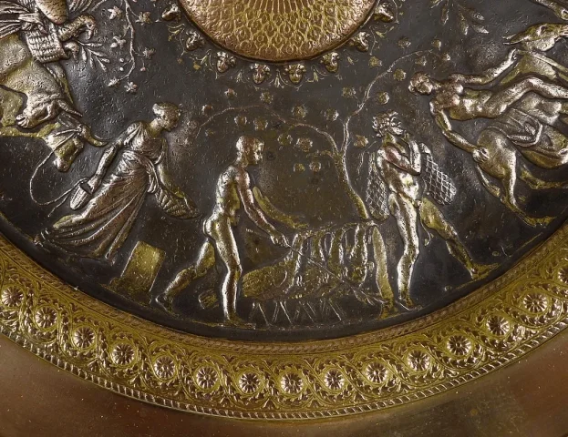 Coupe Tazza en Bronze Doré, signé F. Levillain, F. Barbedienne – XIXe