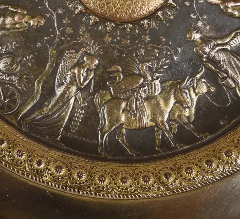 BRONZE TAZZA signiert F. LEVILLAIN