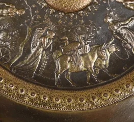Coupe Tazza en Bronze Doré, signé F. Levillain, F. Barbedienne – XIXe