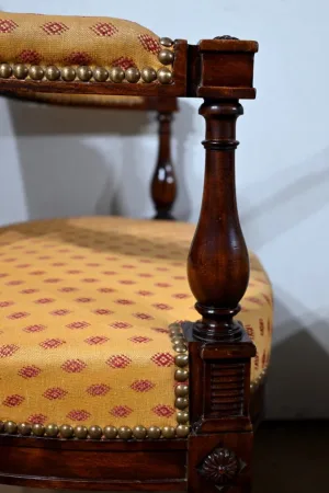 Paire de Fauteuils en Acajou, style Louis XVI – 2ème partie XIXe
