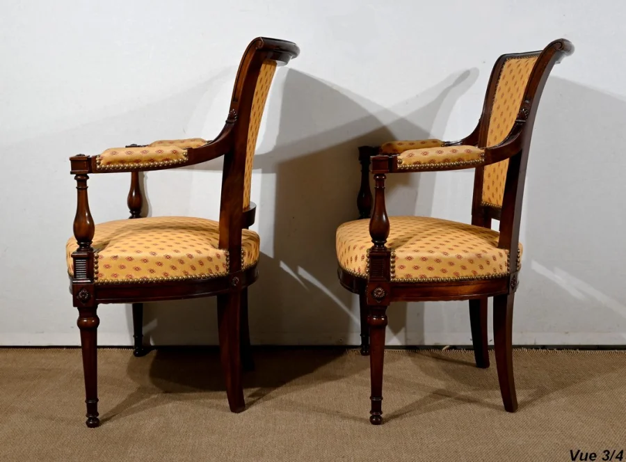 PAAR SESSEL IM LOUIS XVI-STIL
