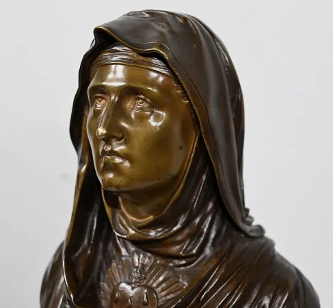 BRONZE VIRGIN MARY by J. BULIO