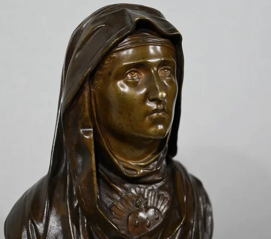 Bronze « La Vierge Marie », J. Bulio - XIXe