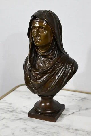 Bronze « La Vierge Marie », J. Bulio - XIXe