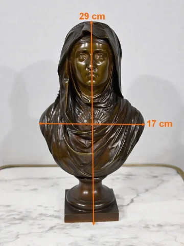 Bronze « La Vierge Marie », J. Bulio - XIXe