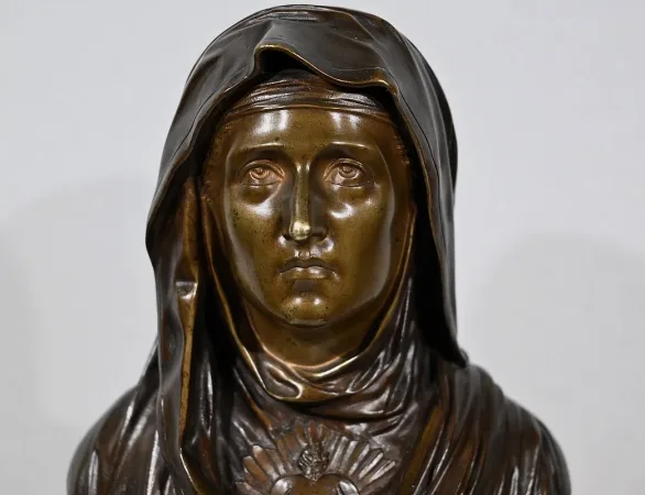 BRONZE VIRGIN MARY by J. BULIO