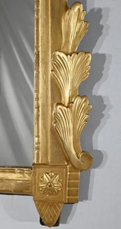 Miroir Rectangulaire en Bois Doré, style Louis XVI – Fin XIXe