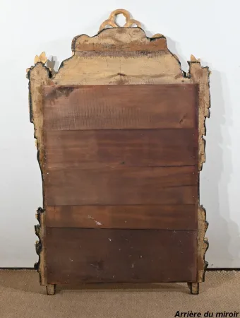 Miroir Rectangulaire en Bois Doré, style Louis XVI – Fin XIXe