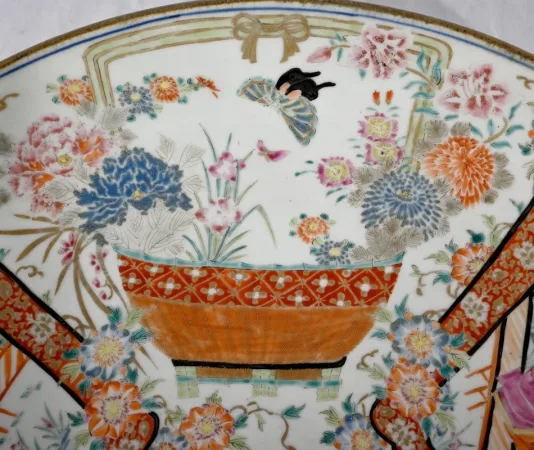 Important Plat en Porcelaine du Japon, ère Meiji  – 2ème partie XIXe