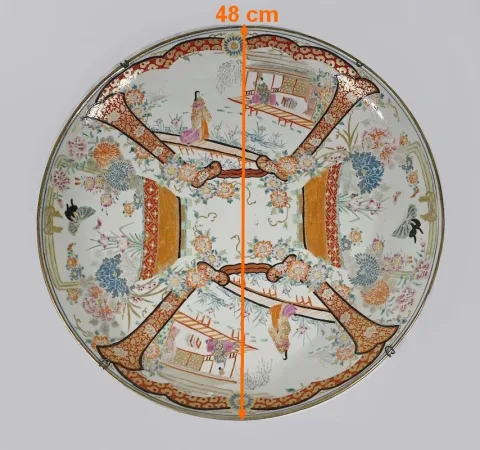 Important Plat en Porcelaine du Japon, ère Meiji  – 2ème partie XIXe