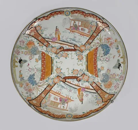 Important Plat en Porcelaine du Japon, ère Meiji  – 2ème partie XIXe