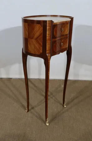 Élégante petite Table Rognon en Acajou et Bois de Rose – Début XXe