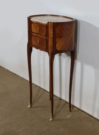 Élégante petite Table Rognon en Acajou et Bois de Rose – Début XXe